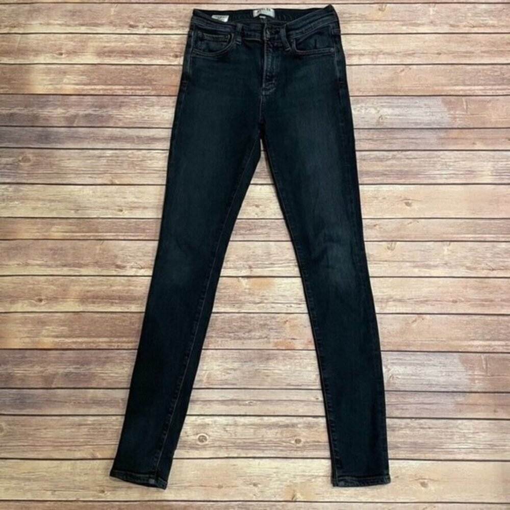 AGOLDE Black High-Rise Skinny Jeans